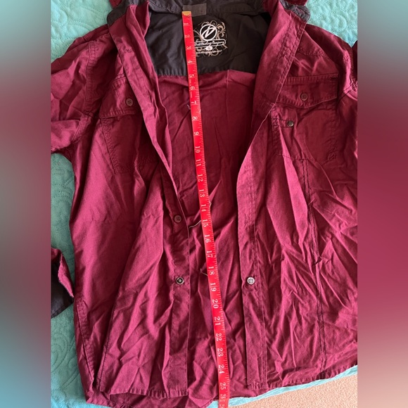 Maroon Long-Sleeved Dress Shirt - Picture 3 of 5